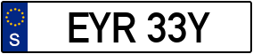 Trailer License Plate